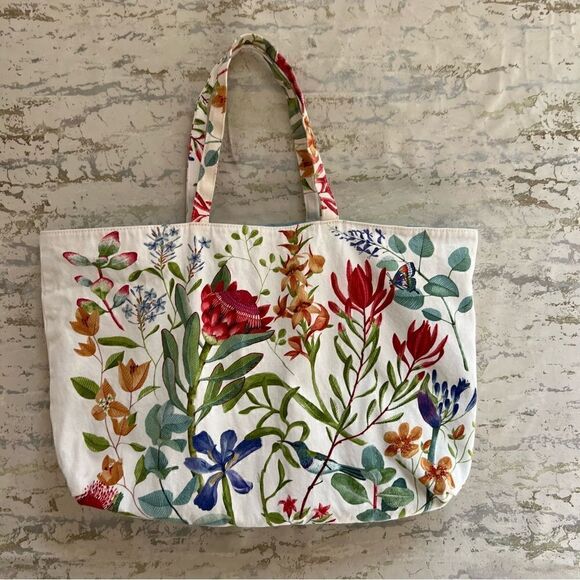 Floral Tote Reusable Shopping bag - Picture 7 of 8